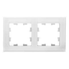 Рамка Systeme Electric AtlasDesign Nature двухместная белая (ATN320102) - фото 1