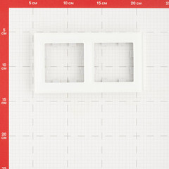 Рамка Systeme Electric AtlasDesign Nature двухместная белая (ATN320102) - фото 2