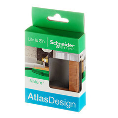 Рамка Systeme Electric AtlasDesign Nature одноместная дерево бамбук (ATN353201) - фото 5