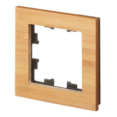 Рамка Systeme Electric AtlasDesign Nature одноместная дерево бамбук (ATN353201) - фото 3