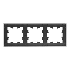 Рамка Systeme Electric AtlasDesign Nature трехместная алюминий (ATN320303) - фото 3