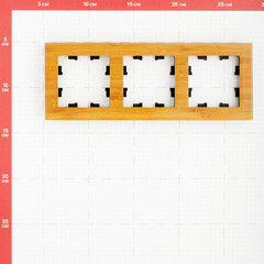 Рамка Systeme Electric AtlasDesign Nature трехместная дерево бамбук (ATN353203) - фото 4