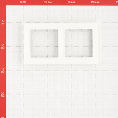 Рамка Systeme Electric AtlasDesign Nature двухместная белая (ATN330102) - фото 4