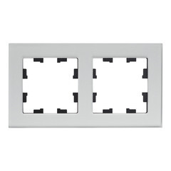 Изображение товара Рамка Systeme Electric AtlasDesign Nature двухместная алюминий (ATN320302)