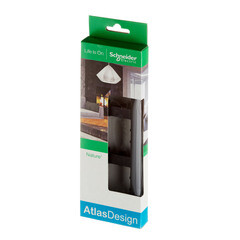 Рамка Systeme Electric AtlasDesign Nature трехместная металл оникс (ATN312303) - фото 3