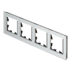 Рамка Systeme Electric AtlasDesign Nature четырехместная алюминий (ATN320304) - фото 3