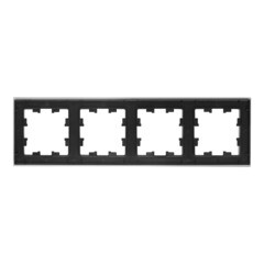 Рамка Systeme Electric AtlasDesign Nature четырехместная алюминий (ATN320304) - фото 4