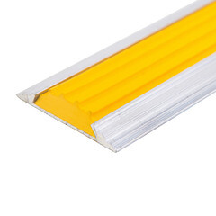 Изображение товара Тактильная лента ПВХ в алюминиевом профиле 1 м желтая (3 шт.)
