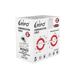 Интернет-кабель (витая пара) FTP 24 AWG CAT5e 4х2х0,49 мм Ripo серый (305 м) - фото 3