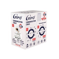 Интернет-кабель (витая пара) UTP 24 AWG CAT5e 4х2х0,46 мм Ripo Standard оранжевый (305 м) - фото 2