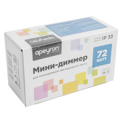 Диммер для светодиодной ленты 12/24 В 72 Вт IP20 Apeyron с пультом (04-10) - фото 3
