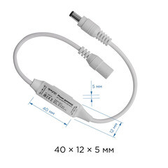 Диммер для светодиодной ленты 12/24 В 72 Вт IP20 Apeyron с пультом (04-10) - фото 4