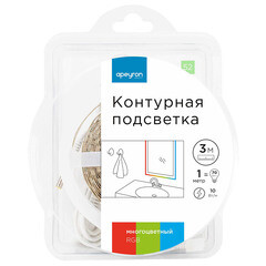 Изображение товара Лента светодиодная SMD 5050 RGB свет 12 В 10 Вт/м 3 м IP65 Apeyron (52КП)