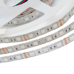 Лента светодиодная SMD 5050 RGB свет 12 В 10 Вт/м 3 м IP65 Apeyron (52КП) - фото 2