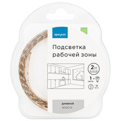 Лента светодиодная SMD 2835 4000К 12 В 12 Вт/м 2 м IP20 Apeyron (73ПРЗ) - фото 1