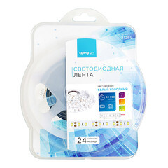 Изображение товара Лента светодиодная SMD 2835 6500К 12 В 14,4 Вт/м 3 м IP20 Apeyron (212BL)