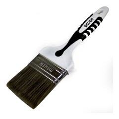Кисть плоская Decor Black White для лака, смеш. щетина, 2К ручка,100 мм / 830-100