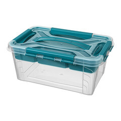 Изображение товара Контейнер для хранения Econova Grand Box (433224102) 290х190х124 мм 4,2 л с замком и органайзером