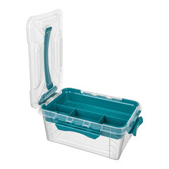Контейнер для хранения Econova Grand Box (433224102) 290х190х124 мм 4,2 л с замком и органайзером - фото 8