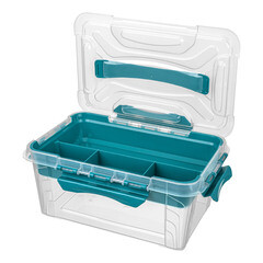 Контейнер для хранения Econova Grand Box (433224102) 290х190х124 мм 4,2 л с замком и органайзером - фото 3