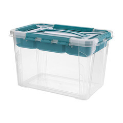 Изображение товара Контейнер для хранения Econova Grand Box (433224202) 290х190х180 мм 6,65 л с замком и органайзером