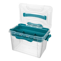 Контейнер для хранения Econova Grand Box (433224202) 290х190х180 мм 6,65 л с замком и органайзером - фото 5