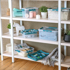 Контейнер для хранения Econova Grand Box (433224202) 290х190х180 мм 6,65 л с замком и органайзером - фото 3