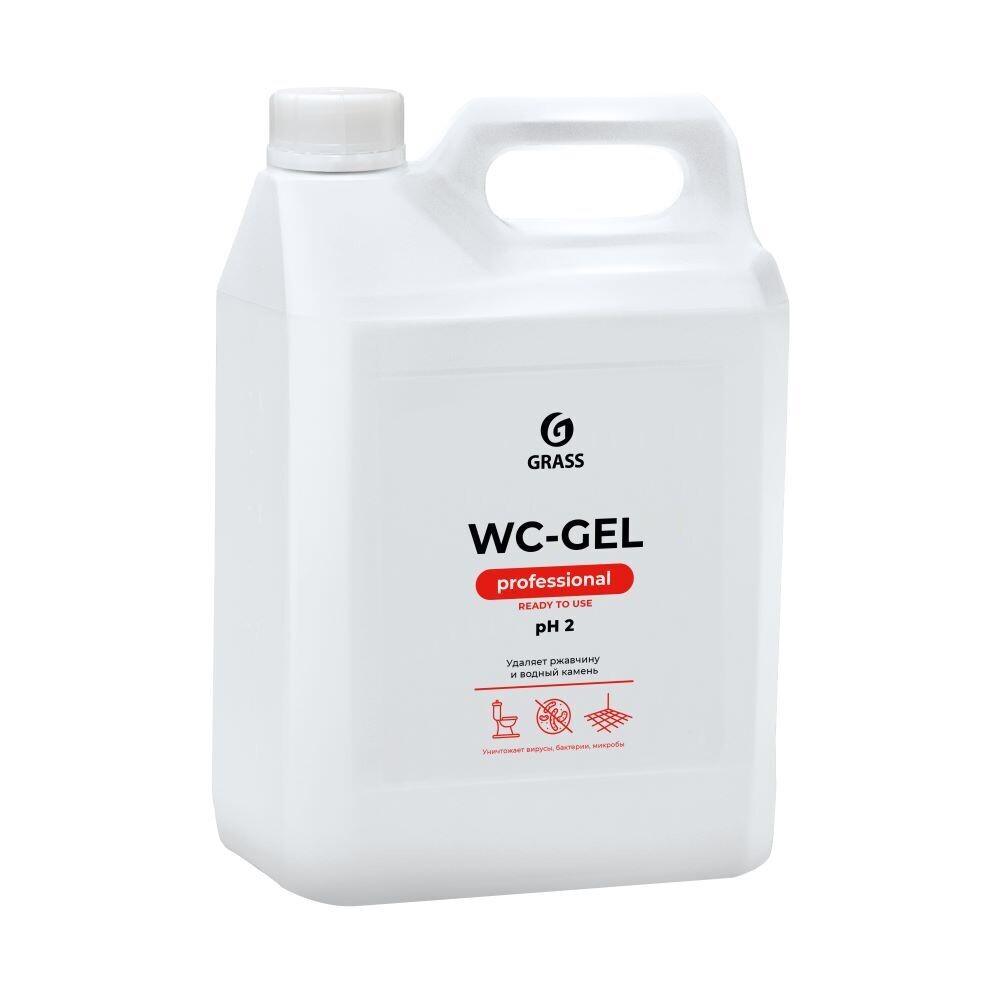 Изображение товара Средство Grass WC-Gel для очистки унитазов ржавчины известкового налета 5л