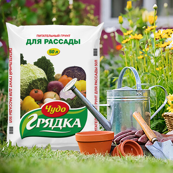 Торфогрунт Чудо Грядка для рассады 50 л — купить в Санкт-Петербурге ...
