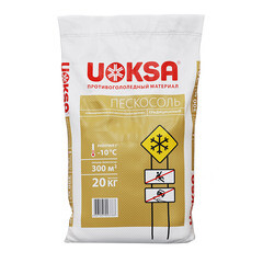 Реагент противогололедный Uoksa -10 °С 20 кг пескосоль