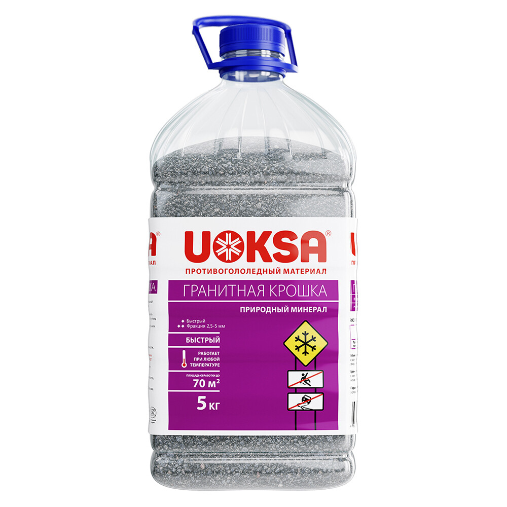 Изображение товара Реагент противогололедный Uoksa -50 °С 5 кг гранитная крошка
