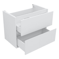 Тумба под раковину Lavelly Cube 80 см подвесная белый глянец (00316626) - фото 6