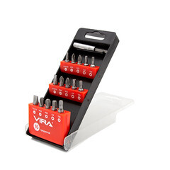 Набор бит Vira (554101) PH/PZ/SL/TORX/HEX 25 мм с магнитным держателем (16 шт.) - фото 1