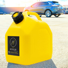 Канистра для технических жидкостей Kessler 10 л пластиковая желтая - фото 2
