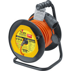 Изображение товара Удлинитель Navigator без заземления 30 м на катушке 1,3 кВт 1 розетка ПВС 2х0,75 кв.мм IP44