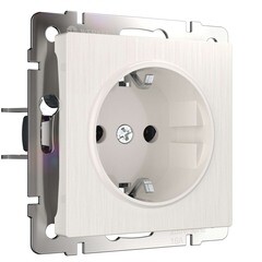 Изображение товара Розетка Werkel встраиваемая перламутровая рифленая (a051184)