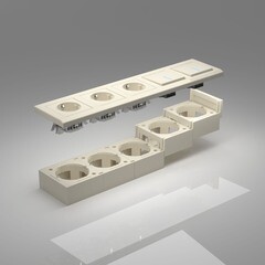 Коробка монтажная Werkel Ретро одноместная накладная слоновая кость (a053526) - фото 2