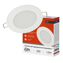 Светильник встраиваемый светодиодный белый 6 Вт 4000К IP40 IN HOME RLP (4690612009995) - фото 3