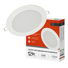 Светильник встраиваемый светодиодный белый 12 Вт 4000К IP40 IN HOME RLP (4690612010007) - фото 3