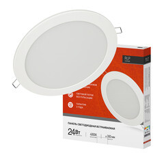 Светильник встраиваемый светодиодный белый 24 Вт 4000К IP40 IN HOME RLP (4690612007991) - фото 3