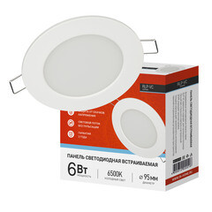 Светильник встраиваемый светодиодный белый 6 Вт 6500К IP40 IN HOME RLP-VC (4690612024516) - фото 3