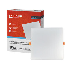 Светильник встраиваемый светодиодный белый 18 Вт 6500К IP20 IN HOME SLP-FL (4690612041803) - фото 9