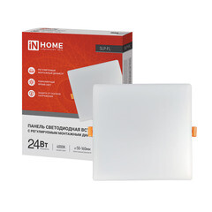 Светильник встраиваемый светодиодный белый 24 Вт 4000К IP20 IN HOME SLP-FL (4690612041810) - фото 4