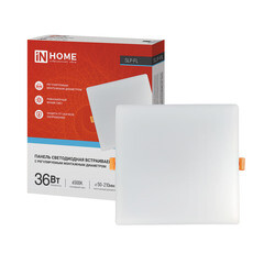 Светильник встраиваемый светодиодный белый 36 Вт 6500К IP20 IN HOME SLP-FL (4690612041841) - фото 2