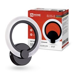 Бра IN HOME Elegant Bliss светодиодное 15 Вт 230 В черное 3000-6500К IP40 (4690612035352) - фото 2
