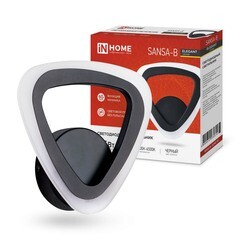 Бра IN HOME Elegant Sansa светодиодное 15 Вт 230 В черное 3000-6500К IP40 (4690612035314) - фото 2