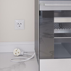 Комплект для подключения электроплит Werkel встраиваемый белый с вилкой (a053500) - фото 3