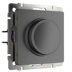 Изображение товара Диммер Werkel встраиваемый графит рифленый поворотно-нажимной (a051686)