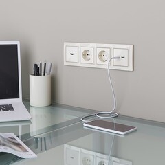 Розетка Werkel встраиваемая слоновая кость (a051478) - фото 10