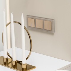 Выключатель Werkel одноклавишный встраиваемый шампань рифленый с подсветкой (a051413) - фото 10